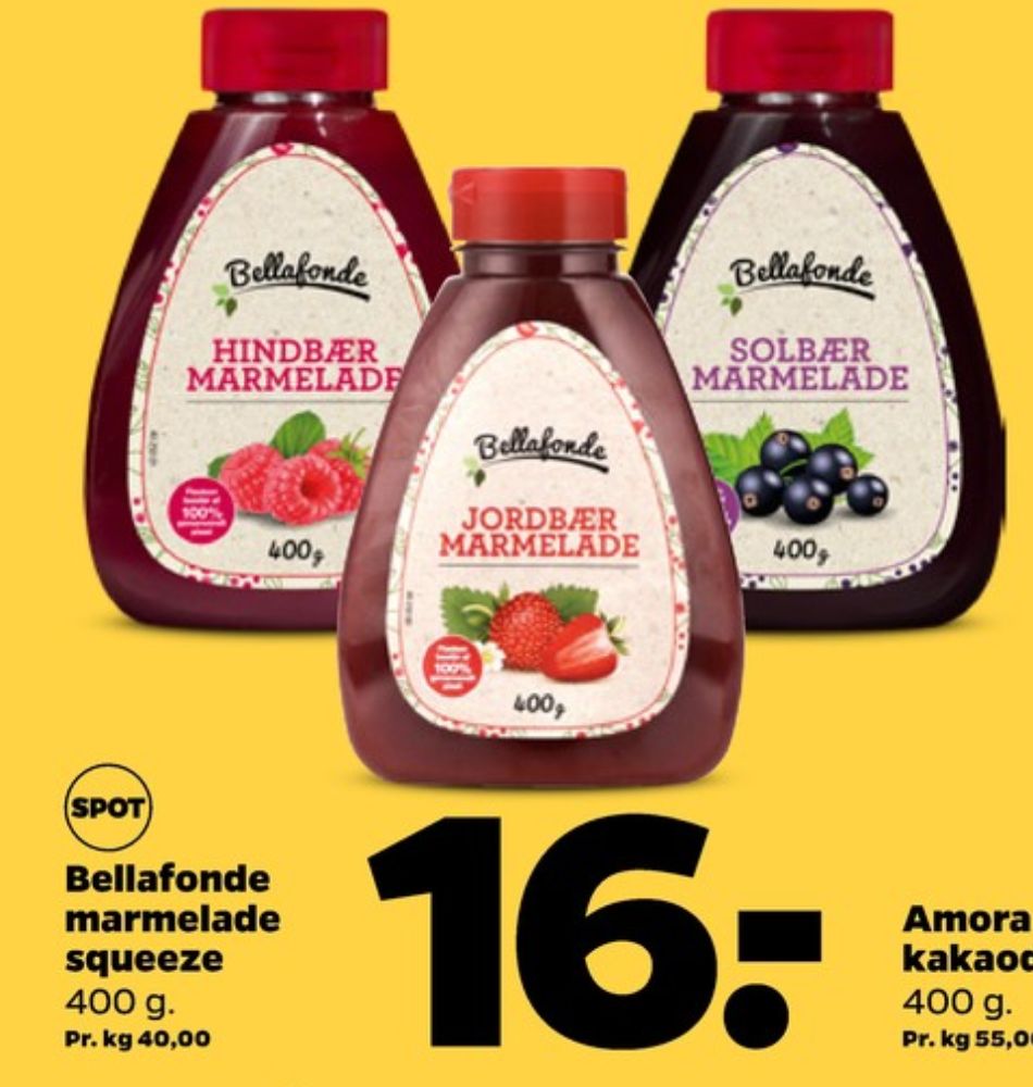 Bellafonde, Hindbærmarmelade