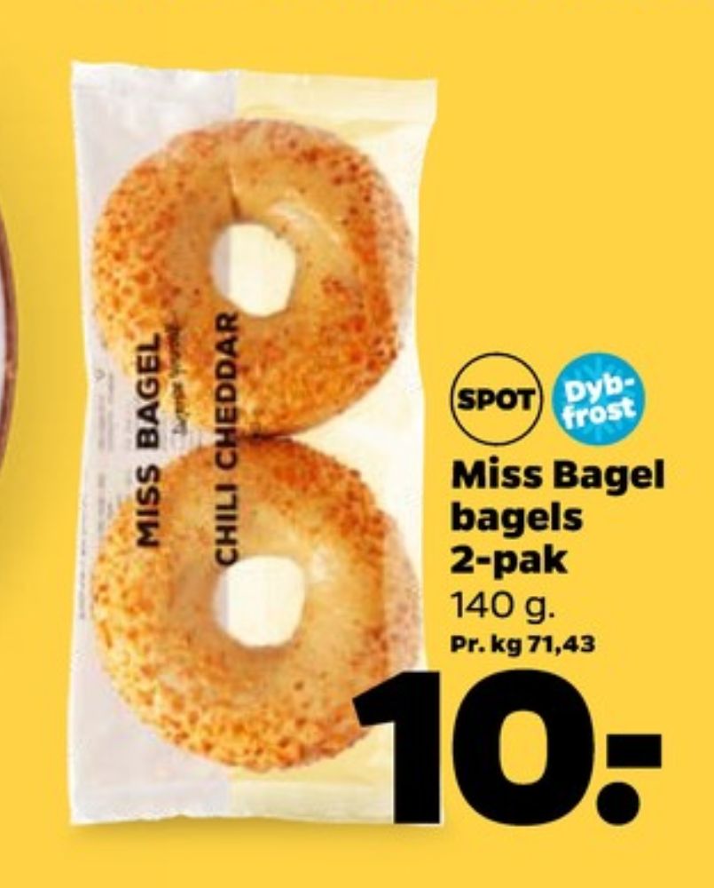 Miss Bagel, Bagels chili og cheddar