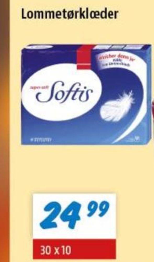 Softis, Lommetørklæder