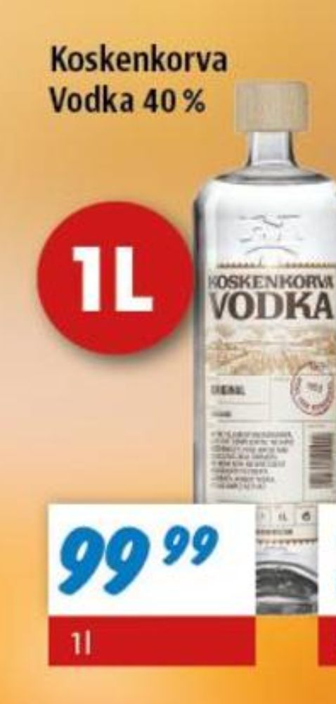 Koskenkorva Original, Vodka