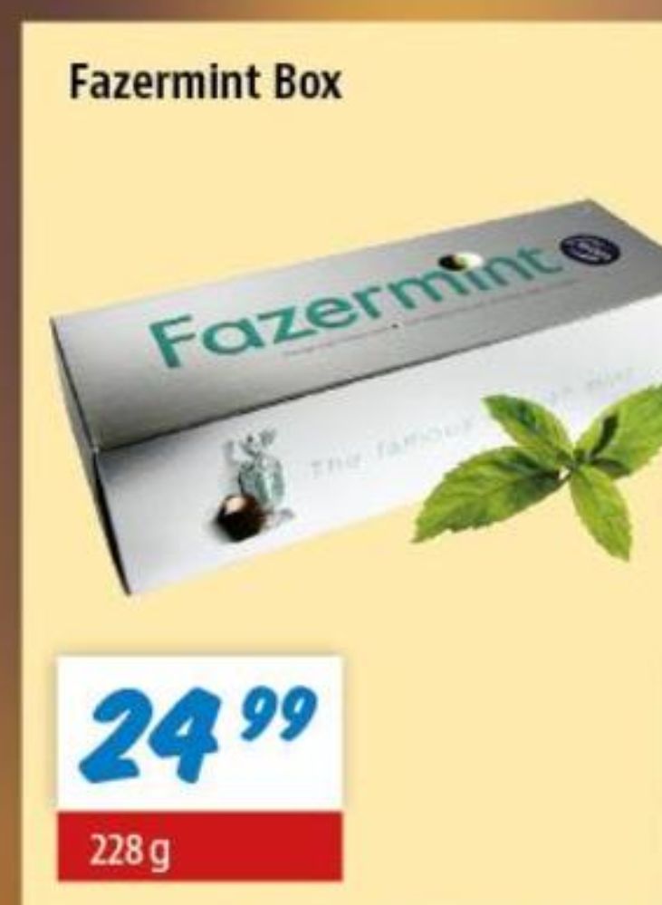 Fazer Fazermint, Dessertchokolade