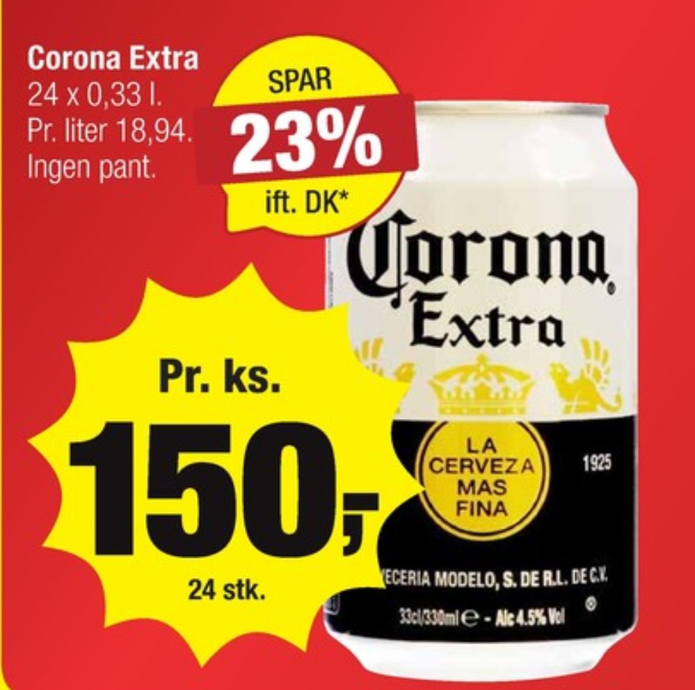 Corona Extra, Øl 24 pk.