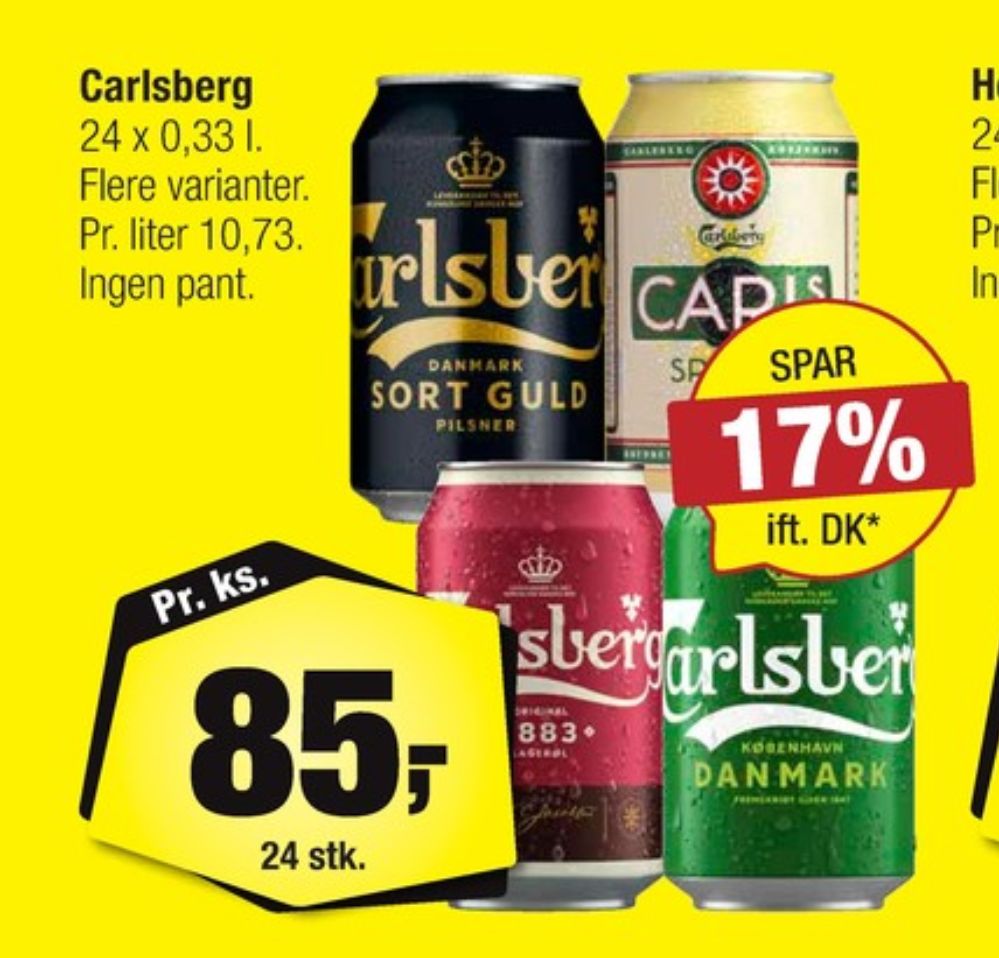 Carlsberg Sort guld, Øl 24 pk.