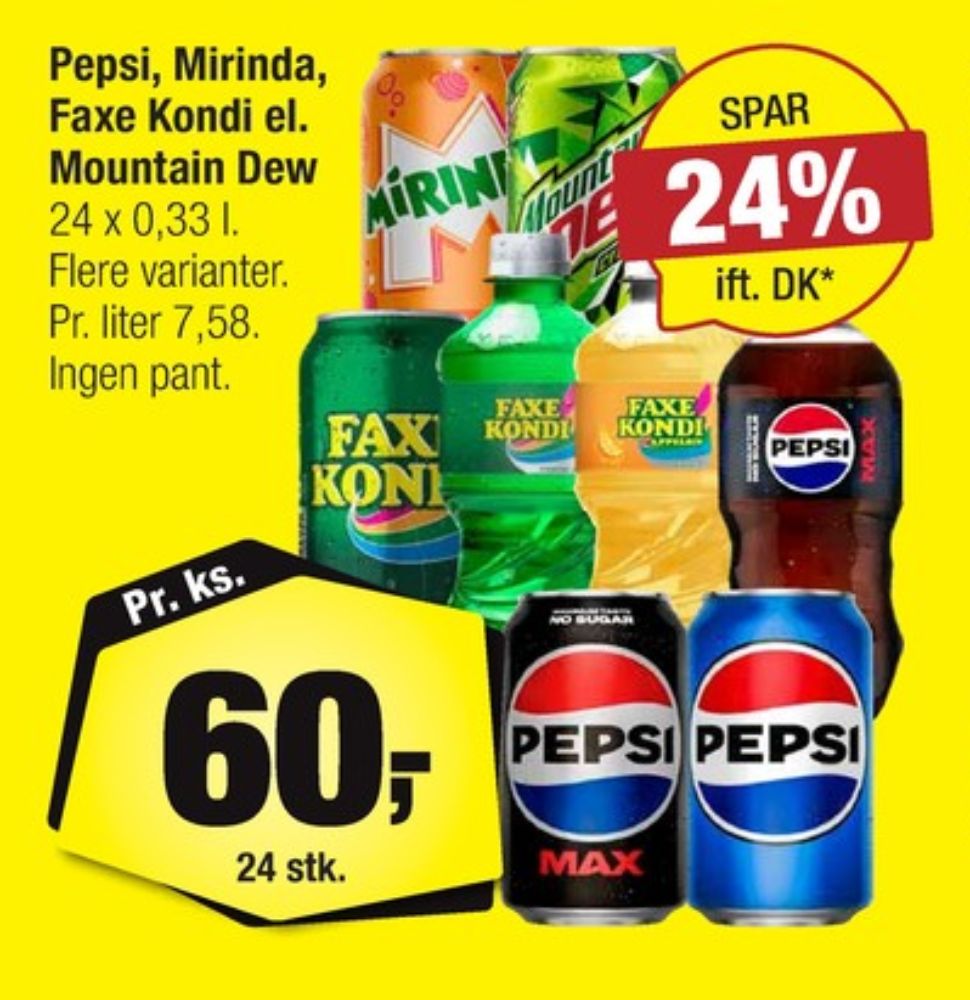 Pepsi Max, Cola 24 pk.