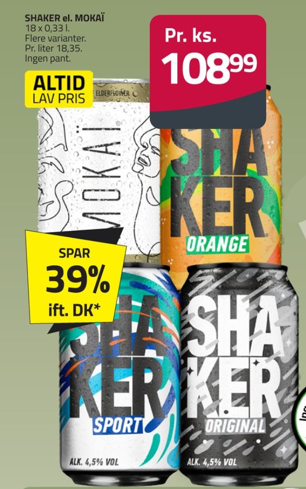 Shaker, Sport RTD 18 pk.