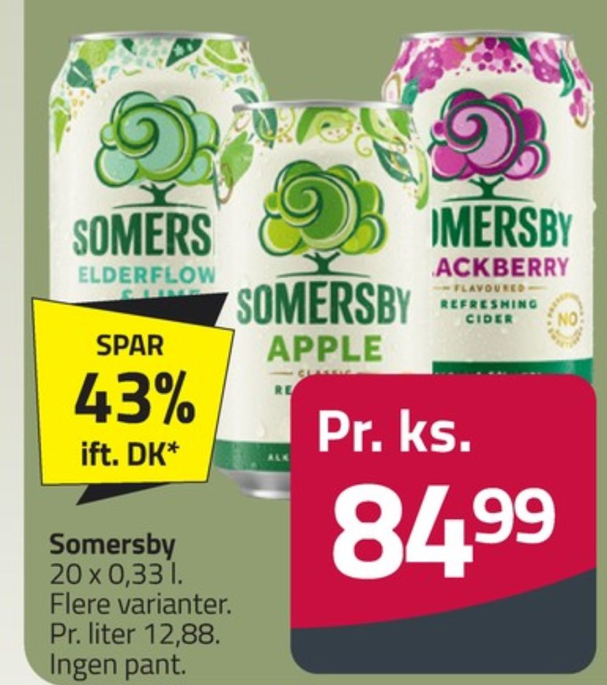 Somersby Blackberry, Blackberry Cider 20 pk.
