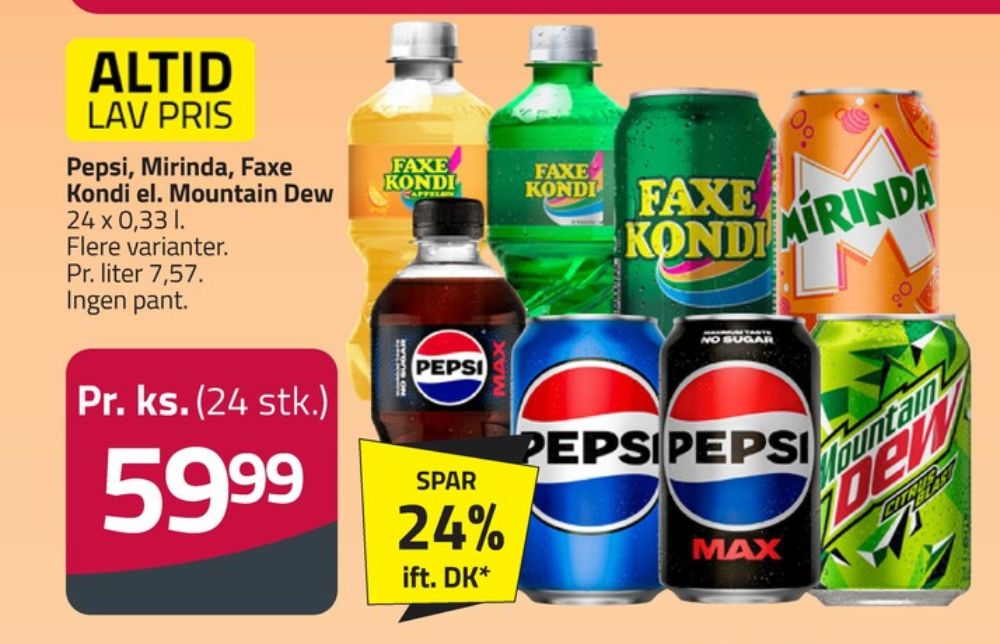 Pepsi Max, Cola 24 pk.