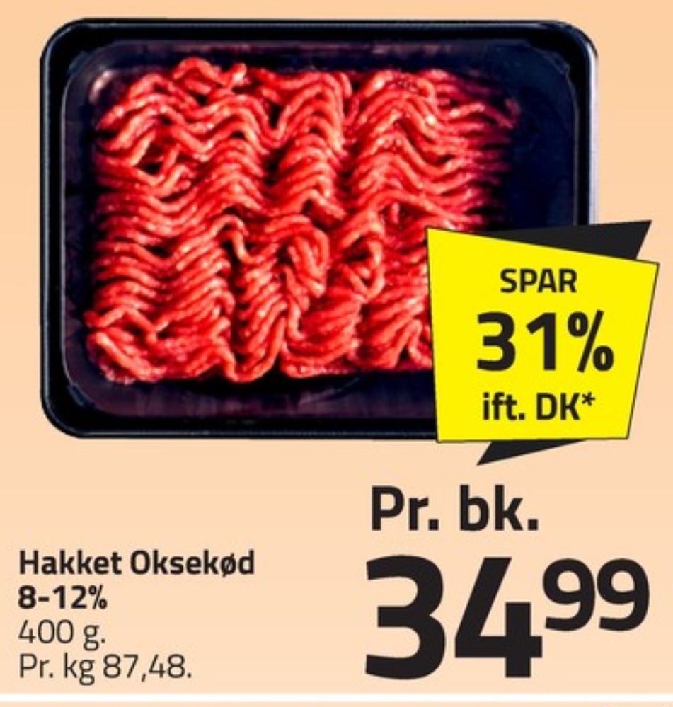 Hakket grisekød 8-12%