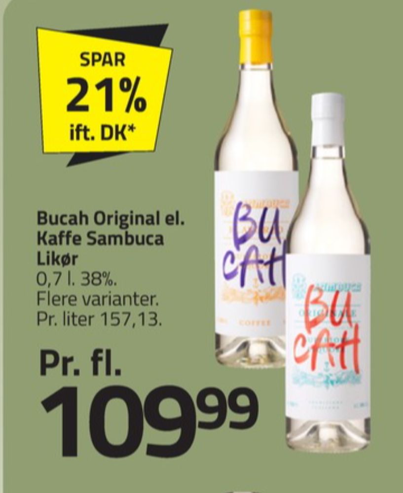 Bucah Original, Sambuca