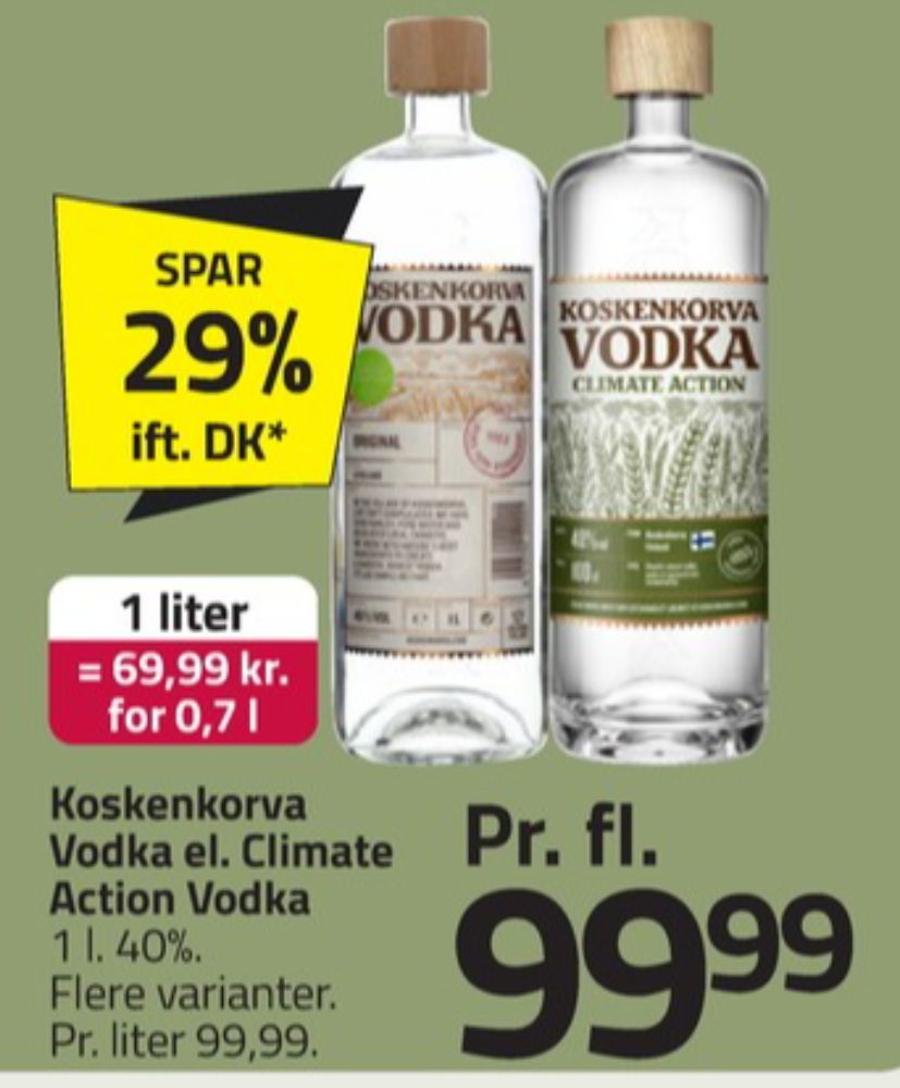 Koskenkorva Original, Vodka