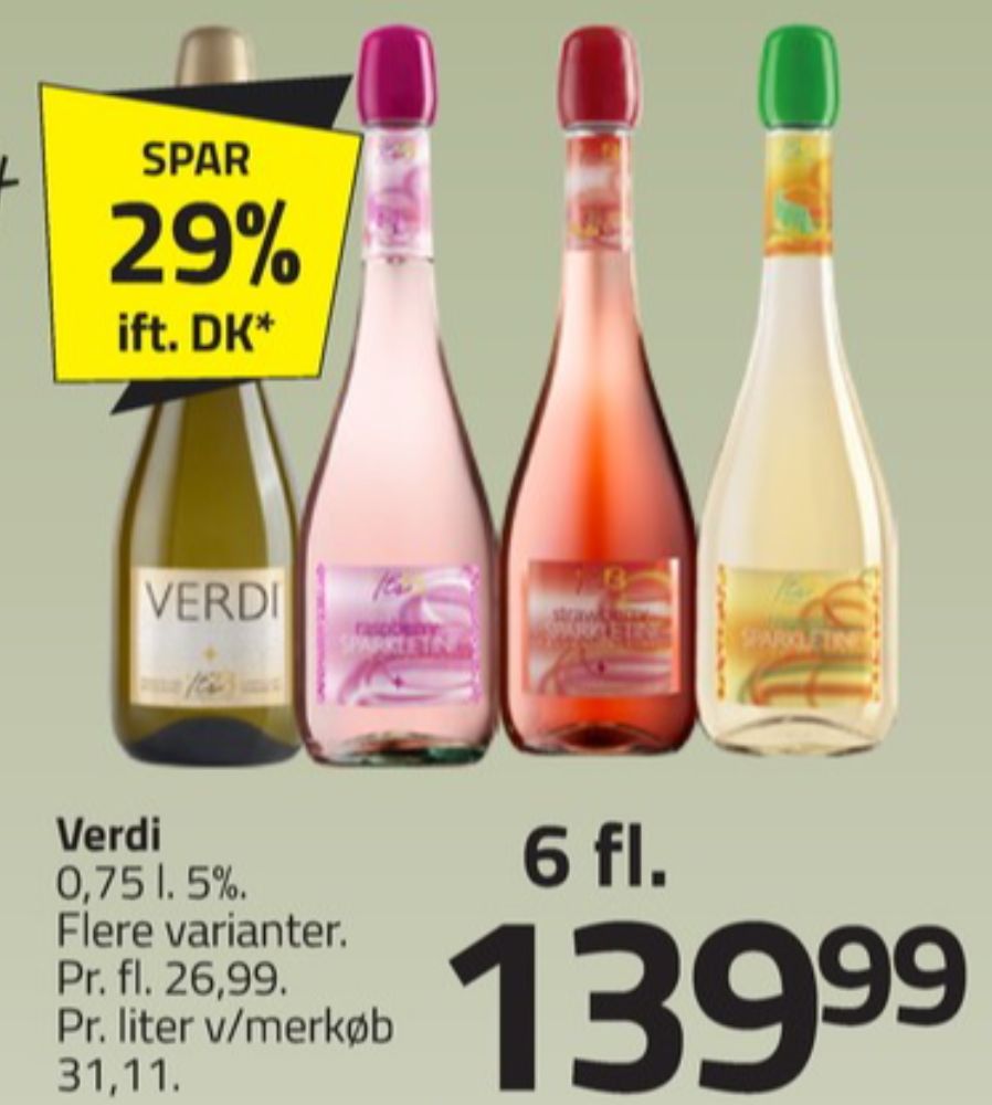 Verdi, Italiensk Mousserende Vin
