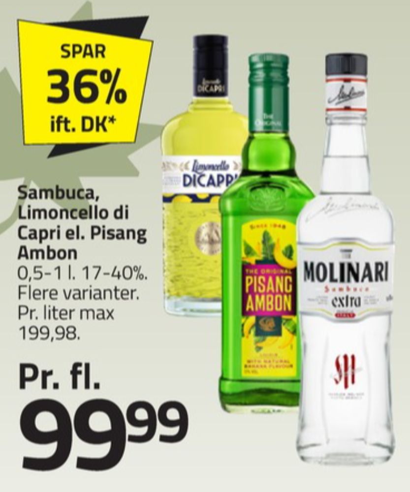 Pisang Ambon, Likør