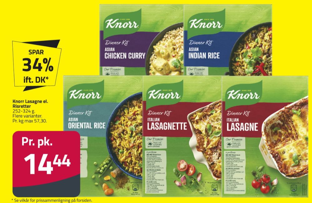 Knorr Dinner Kitt, Asian Chicken Curry
