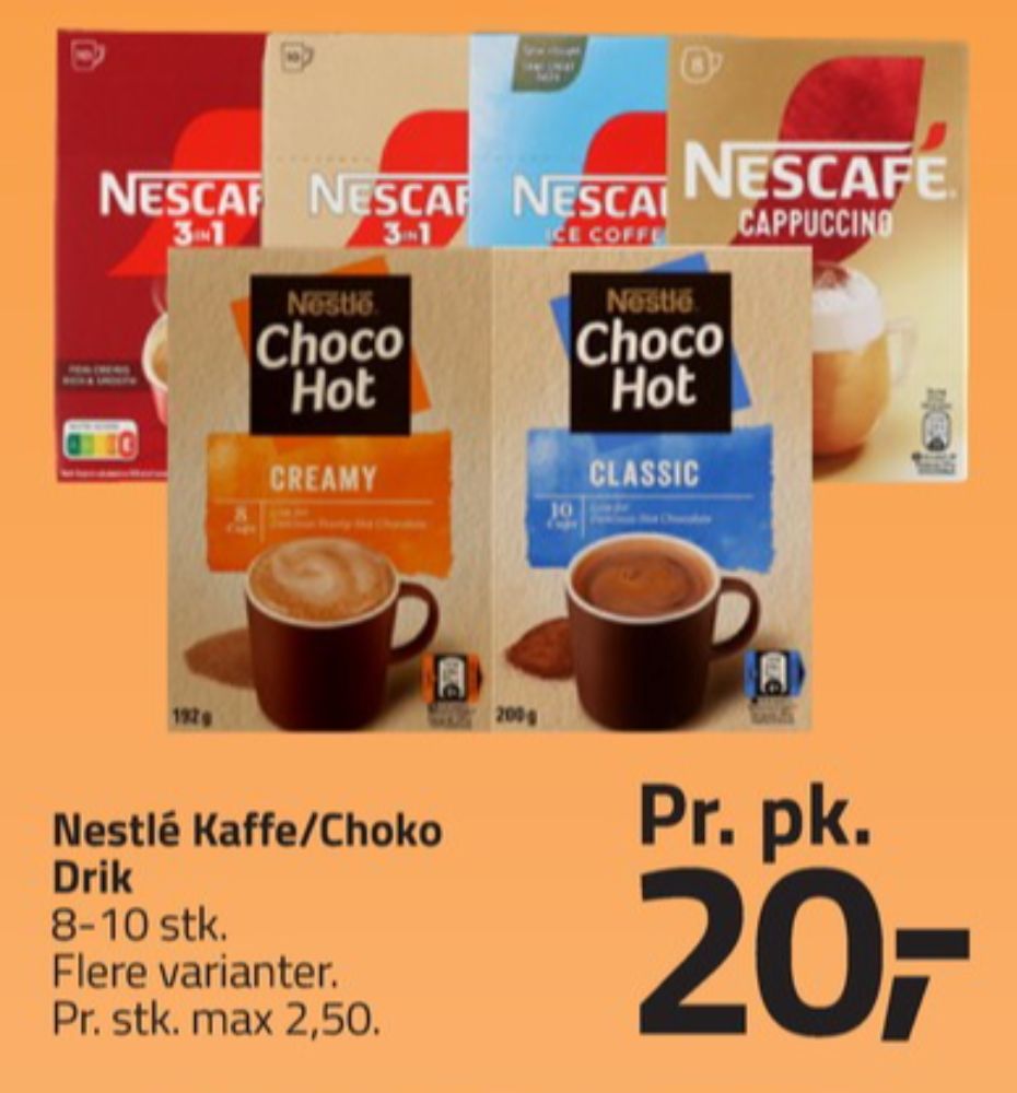 Nescafe 3in1 Creamy Latte, Instant Kaffe