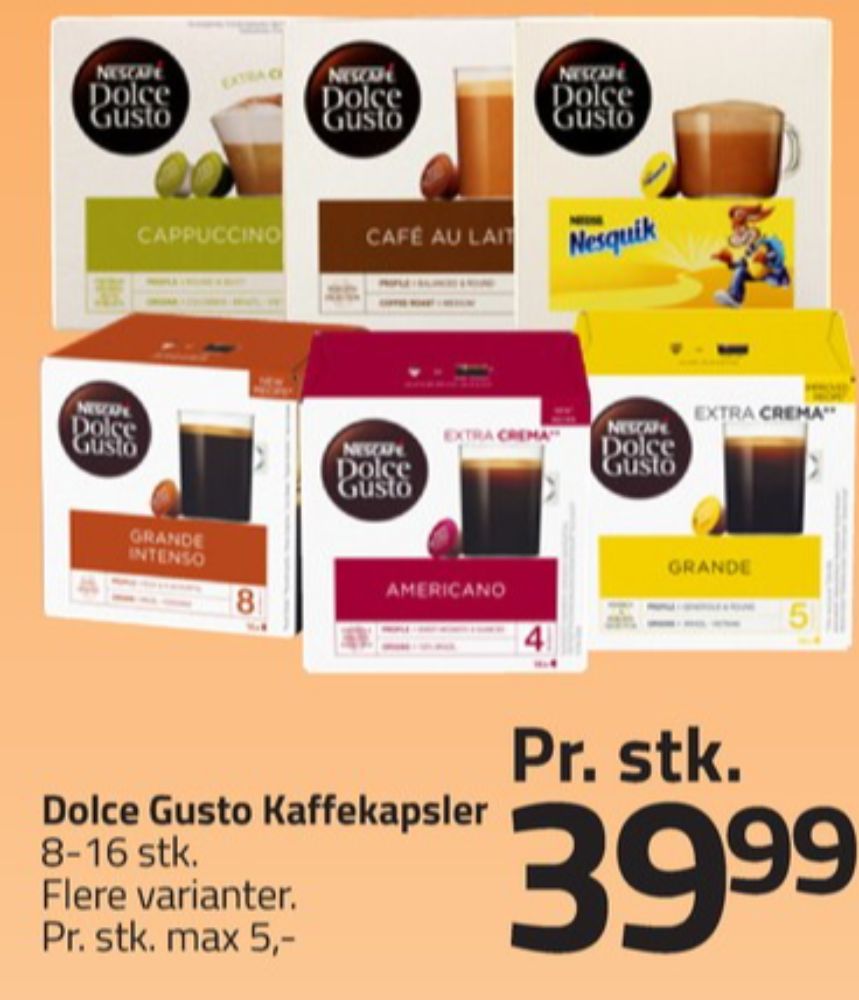 Nescafe Dolce Gusto Nesquik, Kakaokapsler