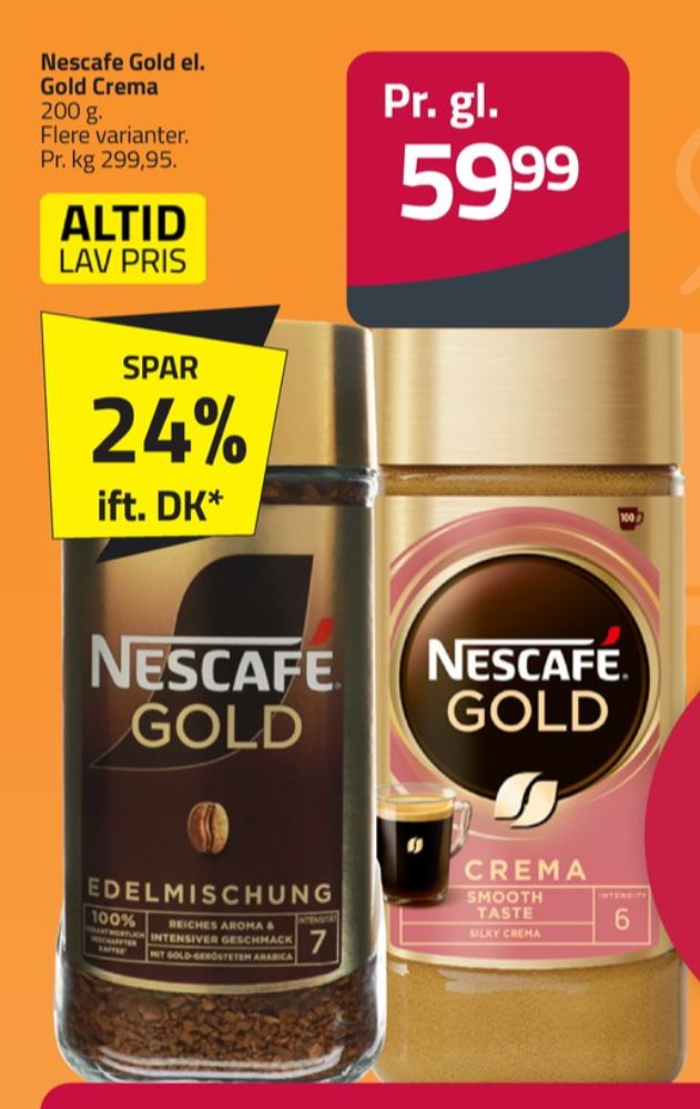 Nescafe Gold Crema, Instant Kaffe