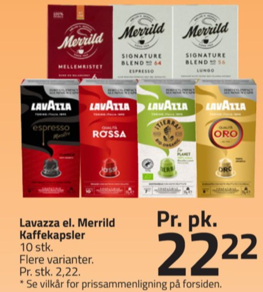 LavAzza Qualita Oro, Kaffekapsler