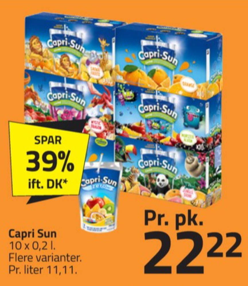 Capri-Sun, Frugtdrik Safari Fruits