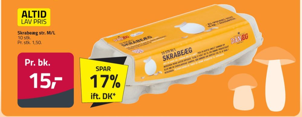 Danæg, Skrabeæg M/L