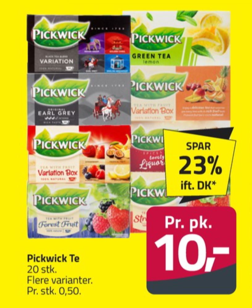 Pickwick, Tebreve