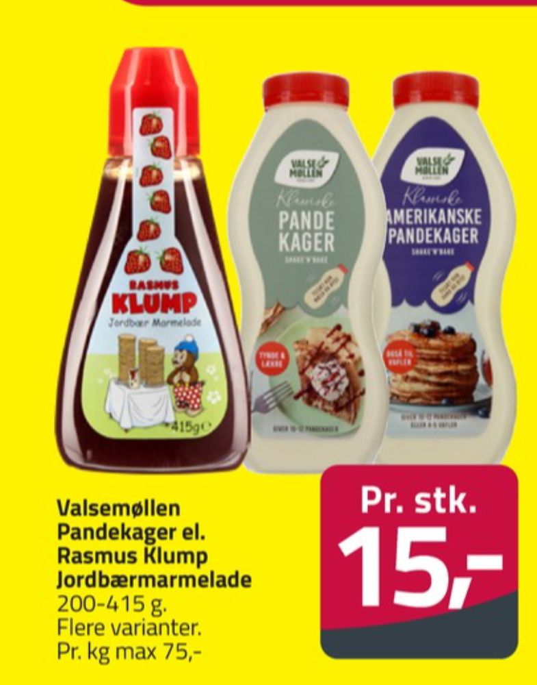 Valsemøllen, Pandekagemix Amerikanske