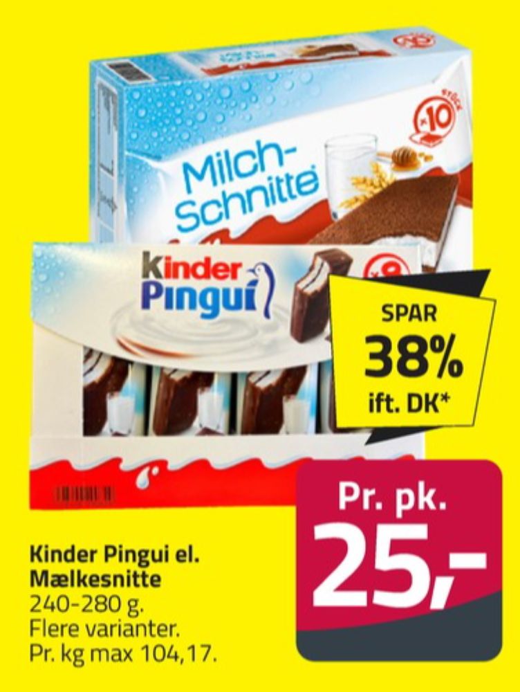 Kinder MilkSlice, Cool Snacks