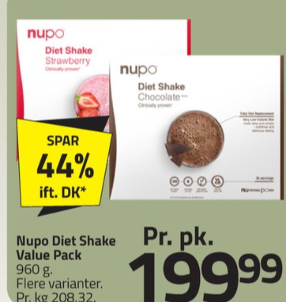 Nupo, Slankemiddel