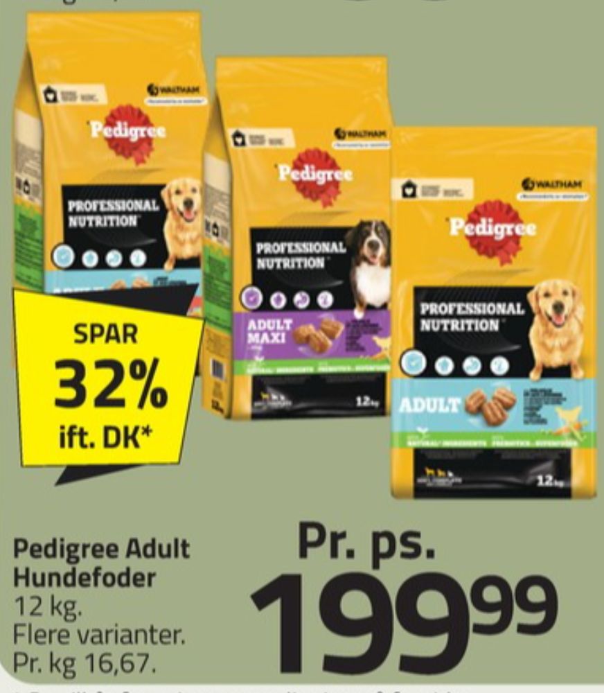 Pedigree, Hundefoder