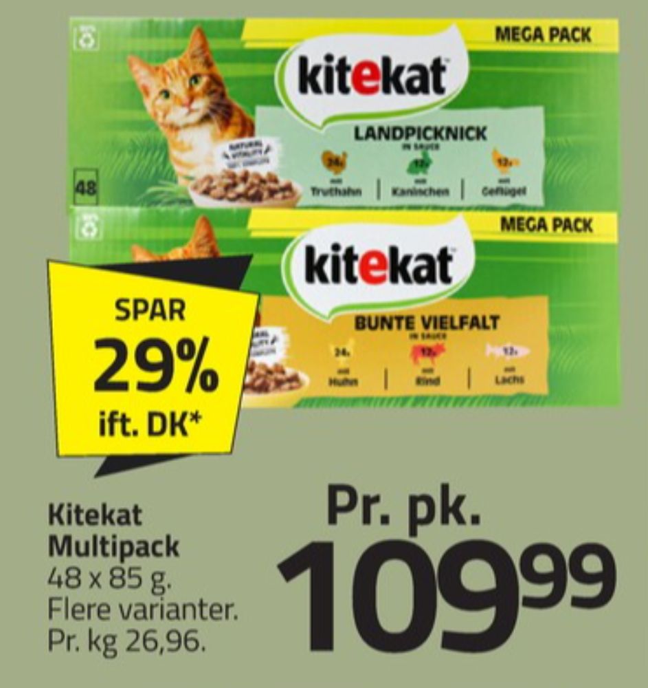 Kitekat, Kattefoder