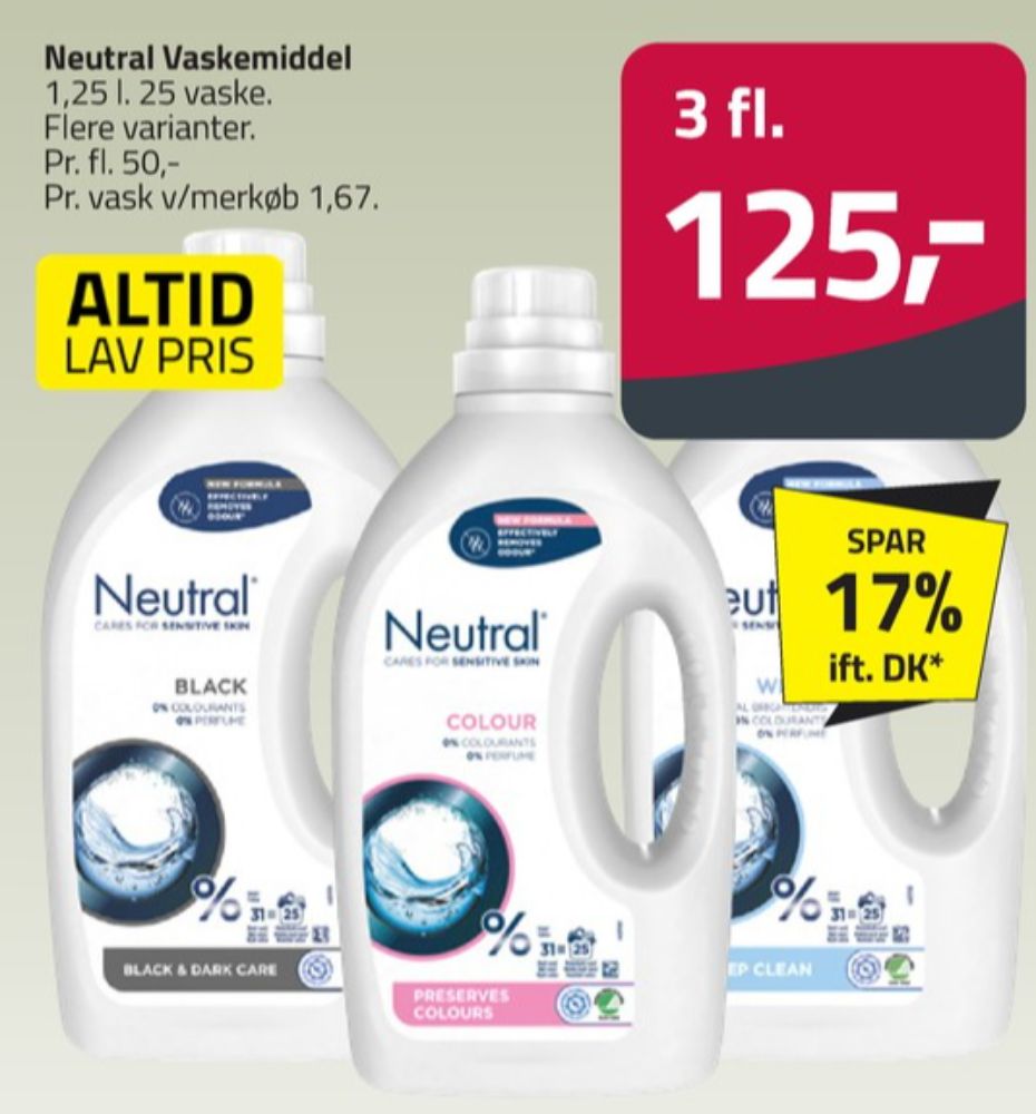 Neutral, Vaskemiddel-flydende