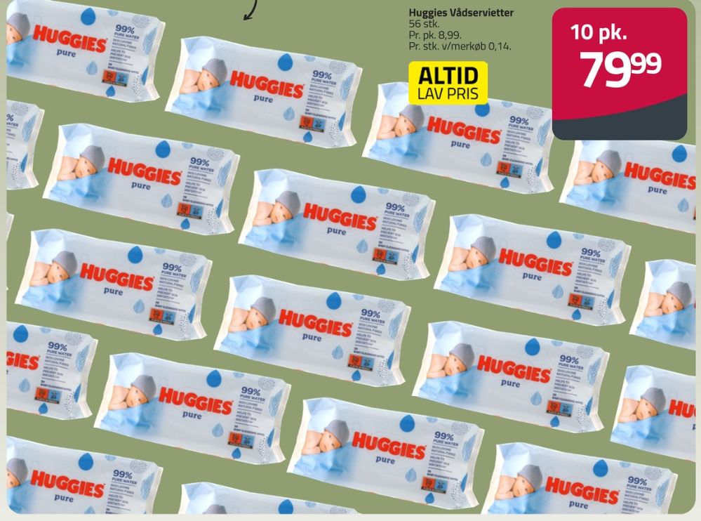 Huggies, Vådservietter