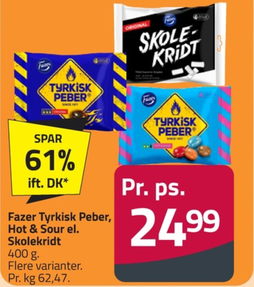 Fazer Skolekridt, Slikposer