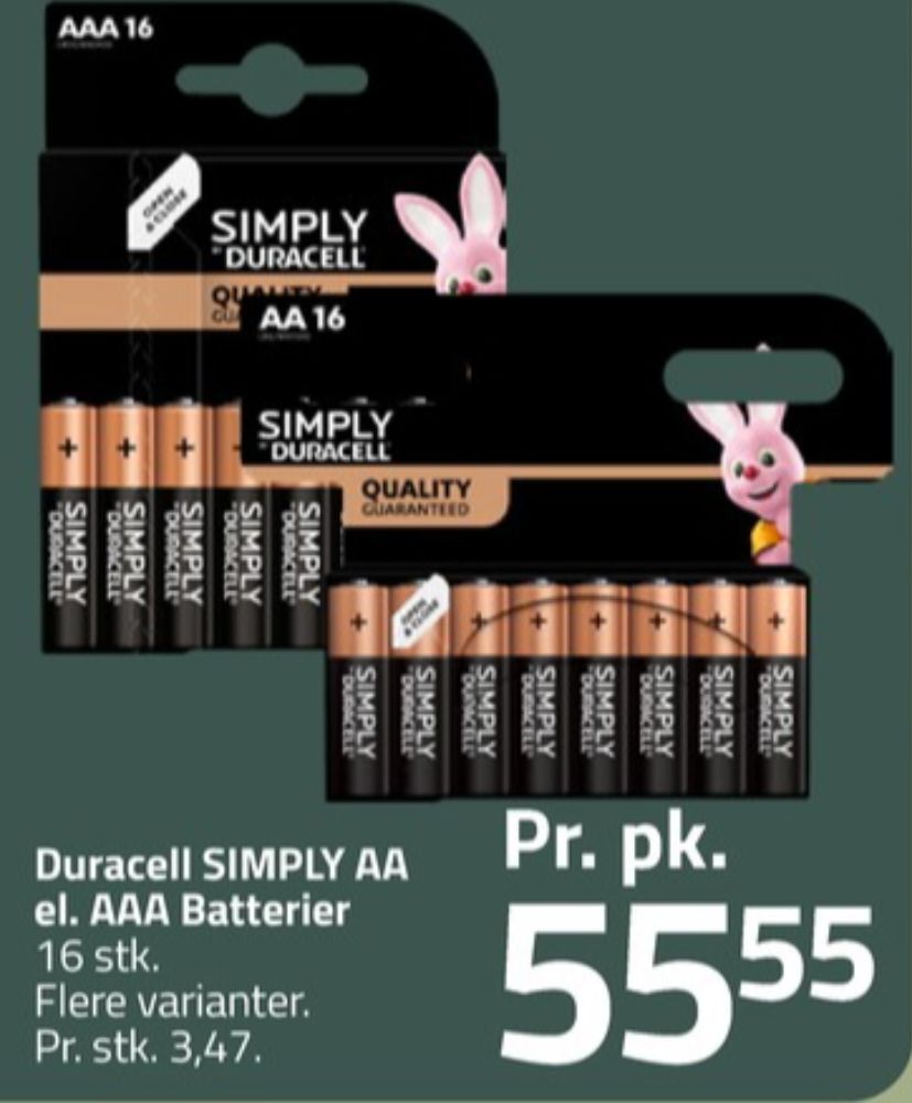 Duracell, Batterier