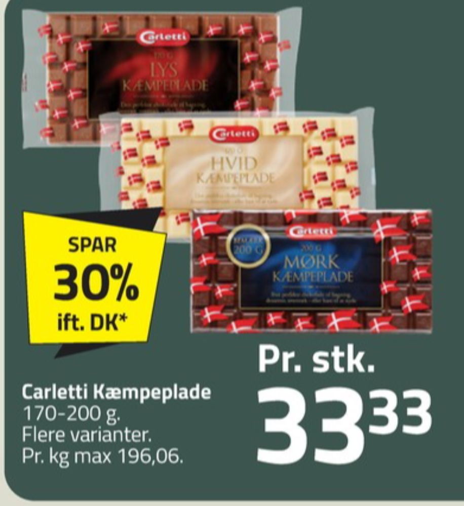 Carletti, Hvid Kæmpeplade
