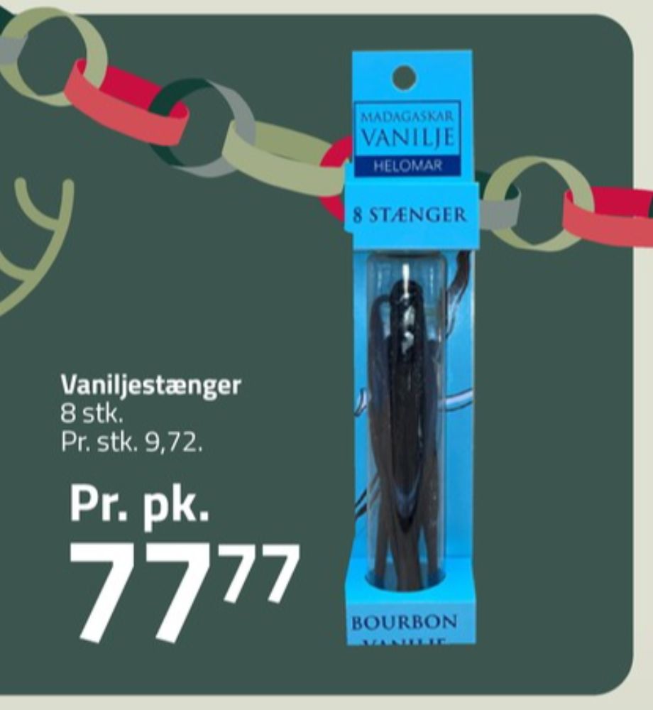 Helomar, Vaniljestang