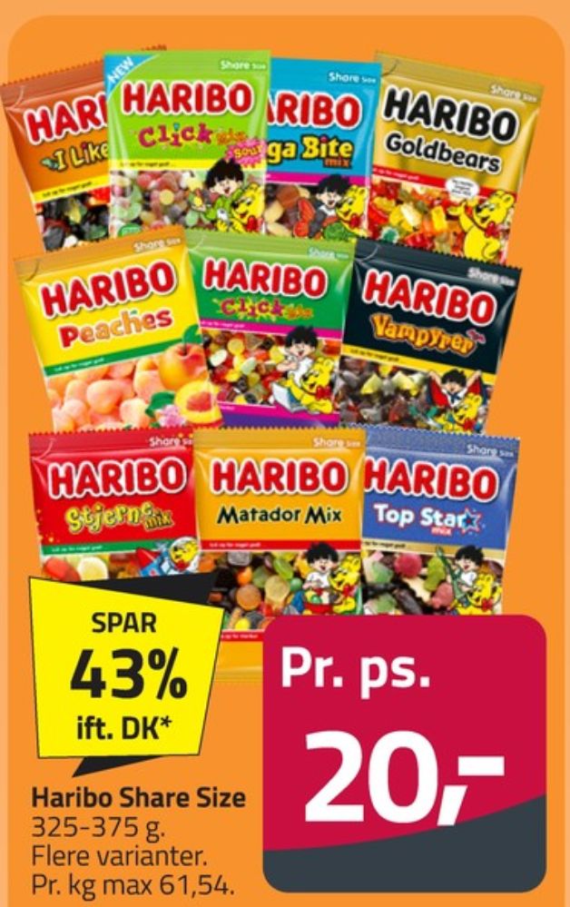 Haribo Peaches, Slikposer