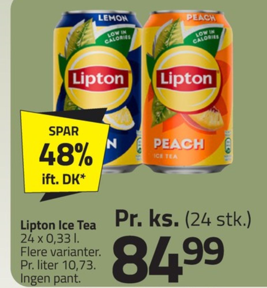 Lipton, Ice Tea Peach 24 pk.