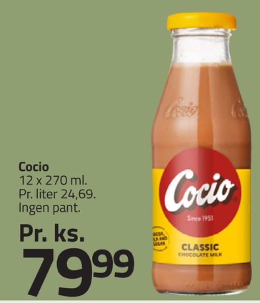 Cocio, Chokolademælk Classic 12 pk.