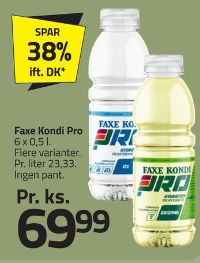 Faxe Kondi Pro, Sportsvand Original 6 pk.