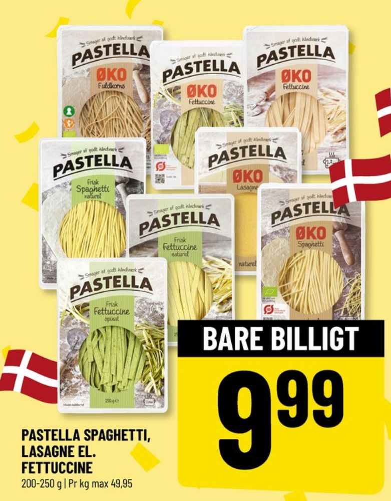 Pastella, Lasagneplader Naturel