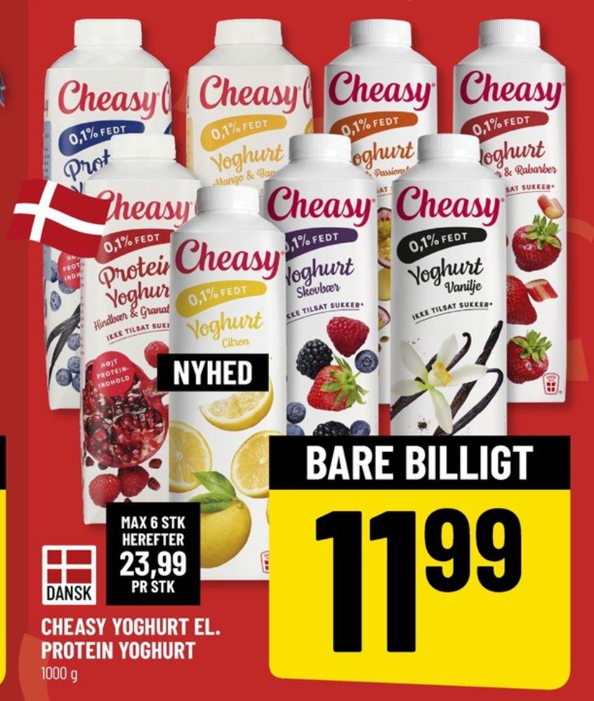 Cheasy, Protein Yoghurt Blåbær & Vanilje