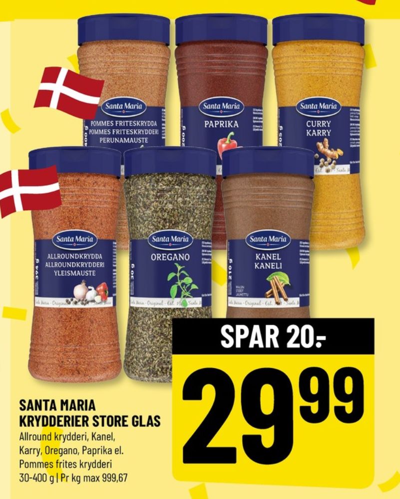 Santa Maria, Pommes Frites Krydderi
