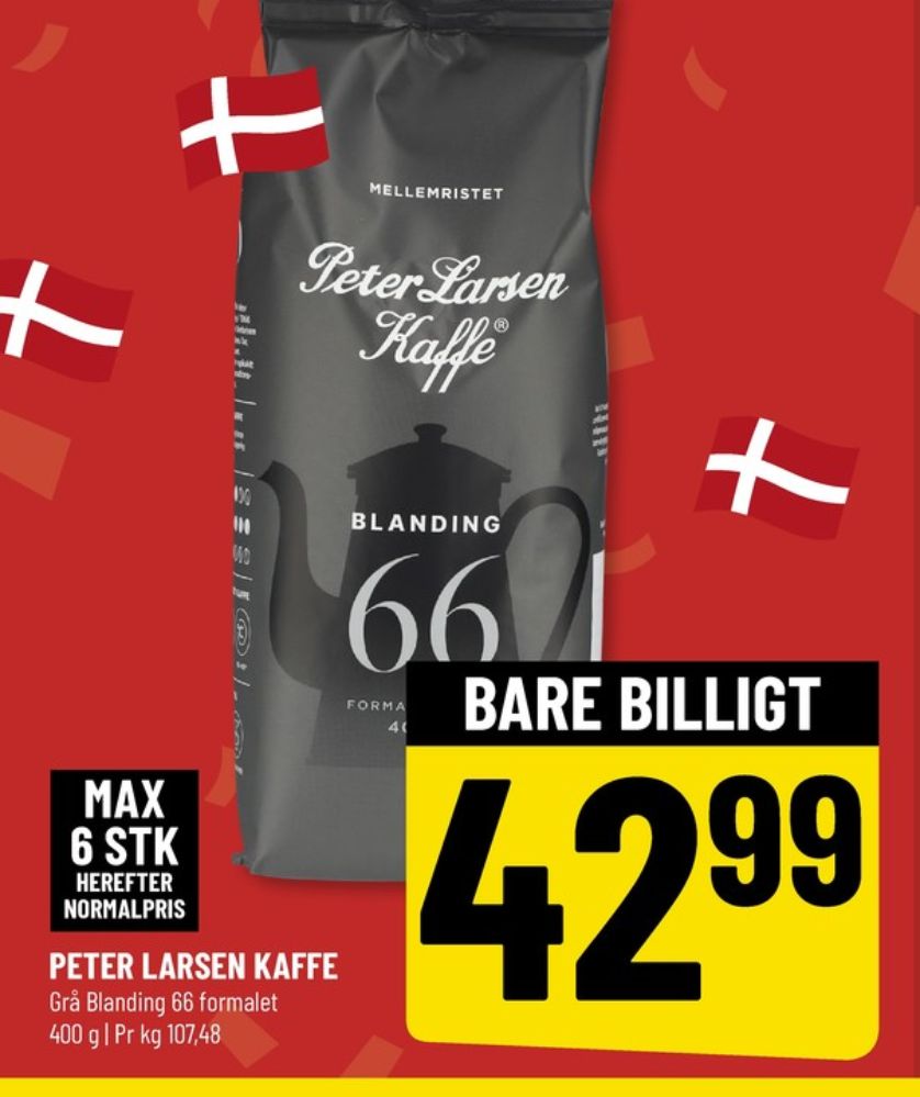 Peter Larsen Blanding 66, Kaffe Formalet