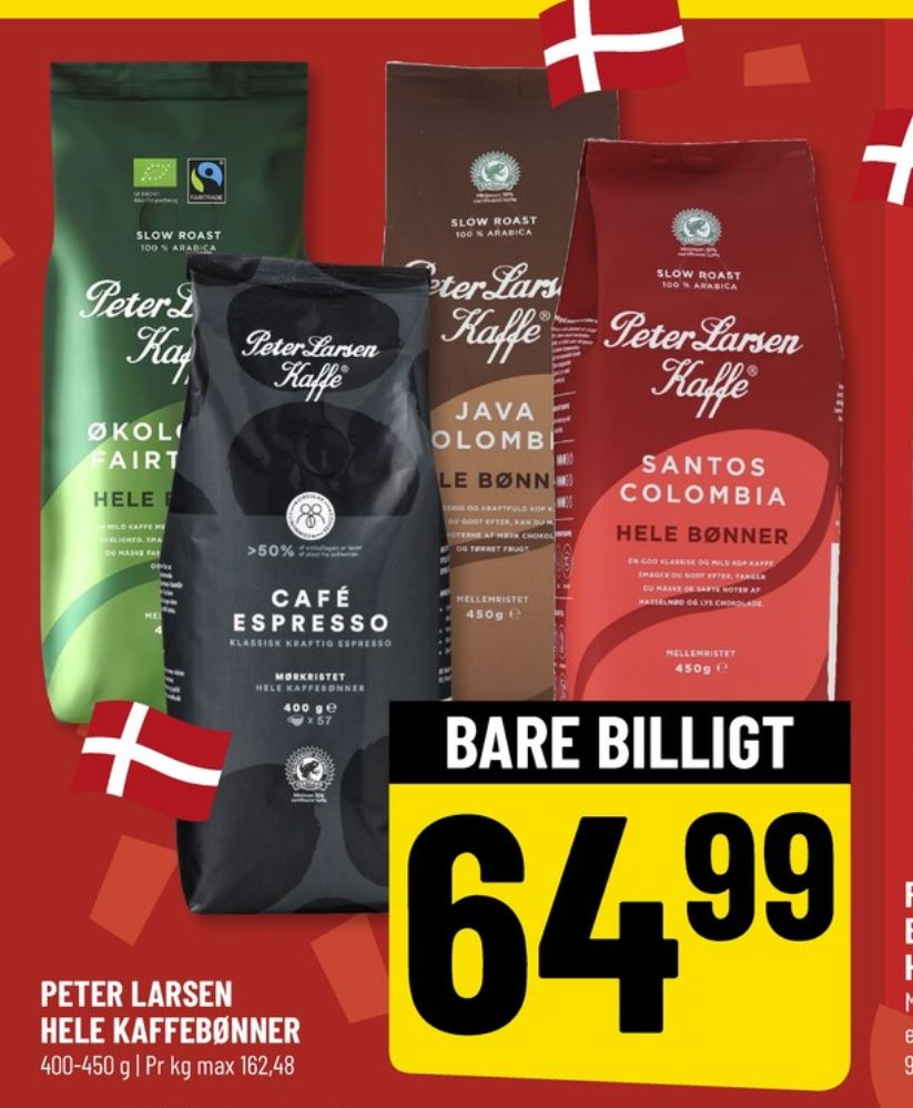 Peter Larsen Java Colombia, Kaffebønner
