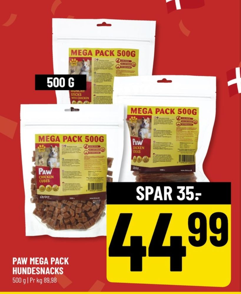 Paw, Hundesnacks