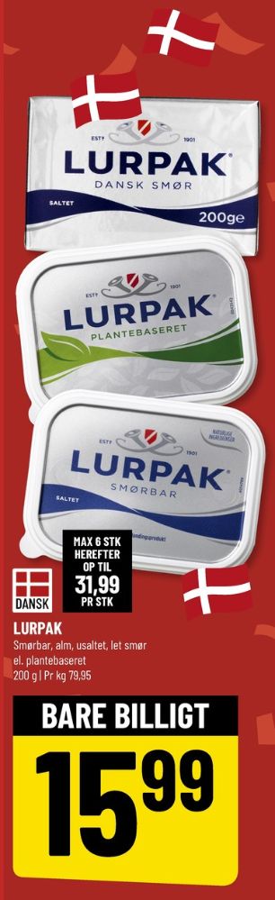 Lurpak, Smørbar