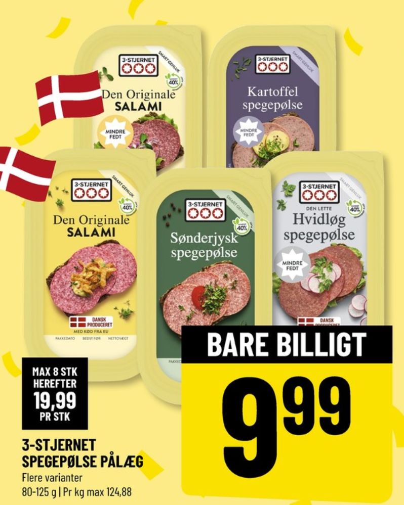 3-stjernet Gul bordpak, Sønderjysk Spegepølse