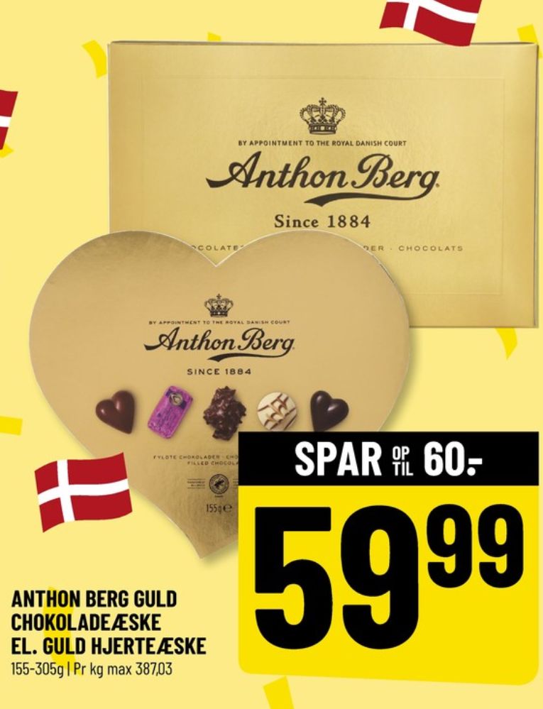 Anthon Berg Hjerteæske, Dessertchokolade