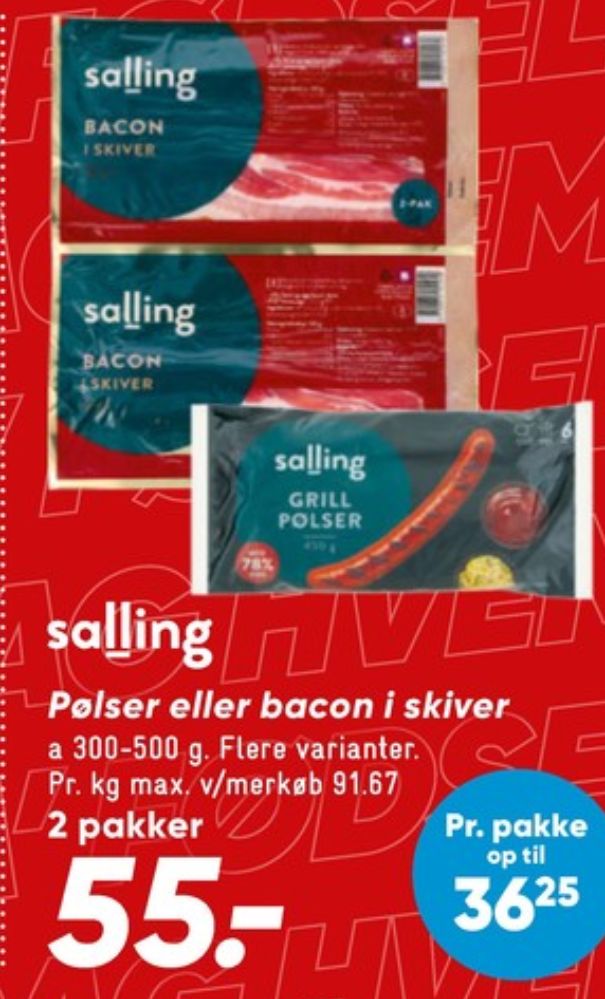 Salling, Baconskiver