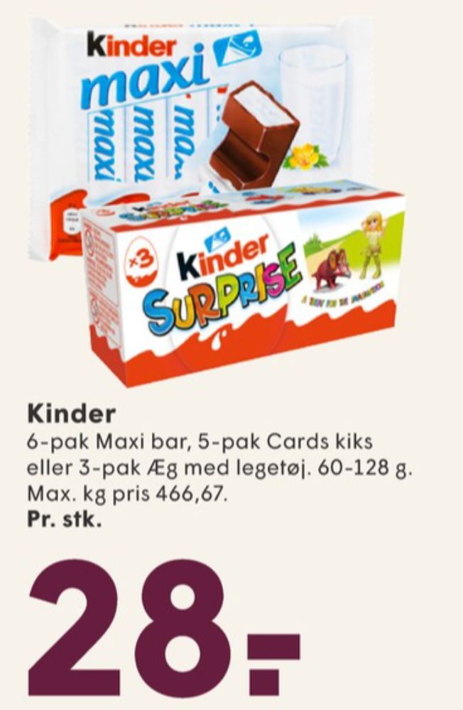 Kinder Surprise, Chokoladeæg